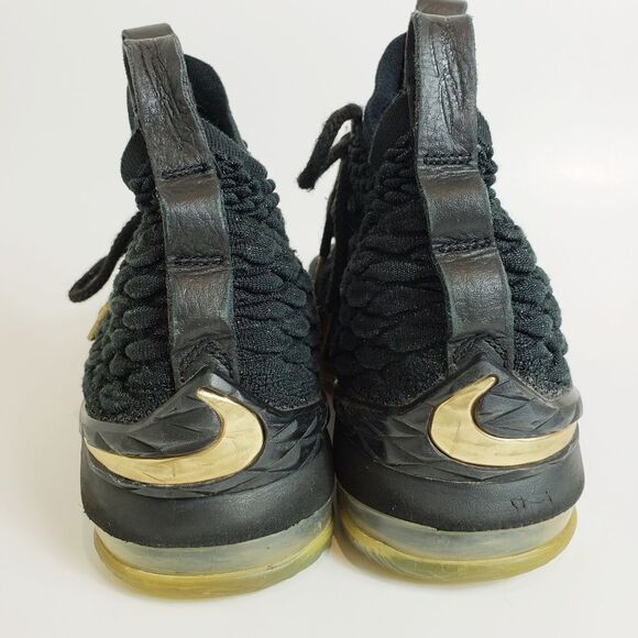 Nike CLEARANCE  Lebron 15 GS Black Sneakers 7Y or Wms 8.5 - Picture 6 of 10